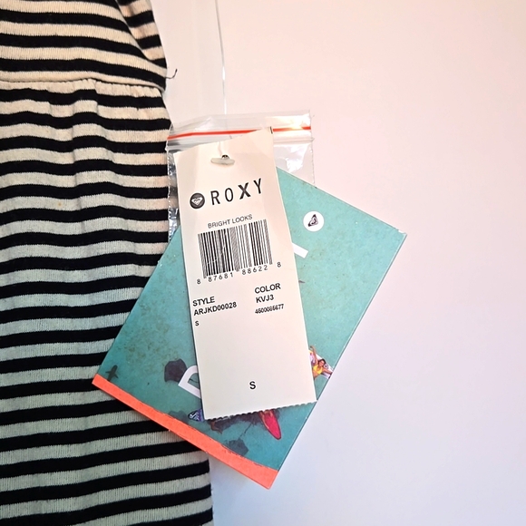 Roxy Adjustible Spaghetti Strap Dress with colorful Beading Size Small - Picture 5 of 11